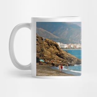 Penoncillo Beach Torrox Costa Nerja Spain Mug